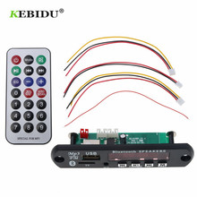 Kebidu 5-12 в USB TF FM радио декодер беспроводной Bluetooth 4,1 аудио Плата модуль MP3 плеер светодиодный MP3 декодер плата AUX для автомобиля 2024 - купить недорого