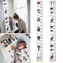New Lovely Cartoon Height Scale Measure Wall Stickers For Kids Rooms Growth Chart Kids Baby Bedroom Decor 2024 - buy cheap