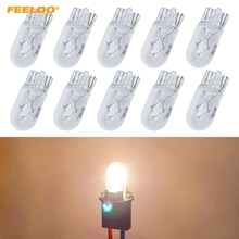 FEELDO 100Pcs Car T10 168 192 Wedge 12V 5W Halogen Bulb External Halogen Lamp Replacement Dashboard Bulb Light #mx2139 2024 - buy cheap