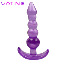 Plugue anal vatina para adultos, brinquedos sexuais para homens e mulheres, massageador de próstata de silicone produtos eróticos gays 2024 - compre barato