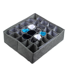 Fordable-corbatas de carbón de bambú para cajón, organizador de armario, cajón, caja de almacenamiento, 30 celdas, Gary 2024 - compra barato