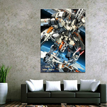 Настенная живопись, картины, холст, печатный аниме модульный плакат, 5 панелей, Gundam, домашний декор для гостиной, современные картины 2024 - купить недорого