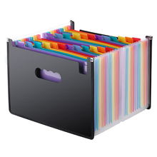 Expanding File Folder 24 Pockets, black Accordion A4 folder 2024 - buy cheap