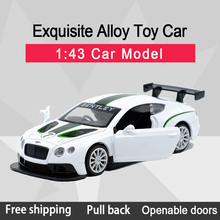 New Arrival Caipo 1:43 Continental GT3 Alloy Diecast Car Model Toy With Pull Back /For Kids Gifts /Educational Toy Collection 2024 - buy cheap
