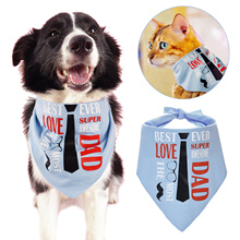 Bandana de algodón con letras bonitas para perro, pañuelo creativo para mascotas, lazo, Collar cuadrado, gato, Samll, productos de aseo para perros medianos y grandes 2024 - compra barato