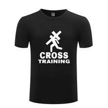 Cross Training Jesus God Christian Novelty Funny T Shirt Tshirt Men 2018 New Short Sleeve O Neck Cotton Casual T-shirt Top Tee 2024 - buy cheap