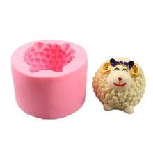 3D Sheep Candle Silicone Molds Soap Resin Clay Salt Ccarving Mold Fondant Cake Decorating Tools Chocolate Candy Moulds 2024 - buy cheap
