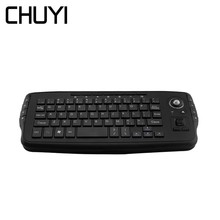Chuyi mini teclado sem fio para jogos, mouse aéreo sem fio 2.4g para android tv box smart pc e laptop 2024 - compre barato