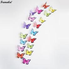3D Wall Stickers Decal Butterfly Wall Art DIY Home Pack of Stickers(18Pcs) Art Decor Room Decoration 2024 - buy cheap