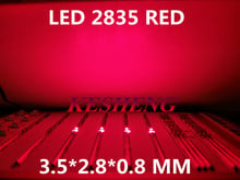 Chip de diodo emisor de luz de alto brillo, LED SMD rojo de 200/12-20LM, 2835, 0,2 W, 620-625NM, PLCC-2, 60Ma, SMD/SMT 3528, Rojo 2024 - compra barato