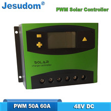 PWM-cargador Solar 48V 50A 60A PV, controlador de carga 2400W 3000W, Panel Solar, pantalla LCD, regulador de carga Solar 2024 - compra barato