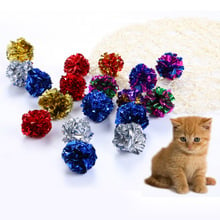 Распродажа, 1 шт. товары для домашних животных кошек, игрушки, многоцветные кольца, бумага, игра, Интерактивная игрушка с мячом 2022 - купить недорого