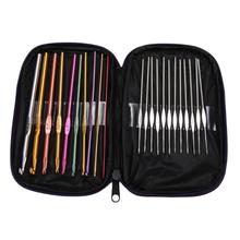 22Pcs/set Mixed Colorful Crochet Hook DIY Crafts Aluminum  Knitting Kit Needles Handle Knit Set Weave Craft Yarn Stitches 2024 - buy cheap