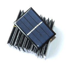 Buheshui 140ma 2v célula solar policristalina, painel solar diy sistema de brinquedo carregador epóxi estudo 58*38mm atacado 1000 peças 2024 - compre barato