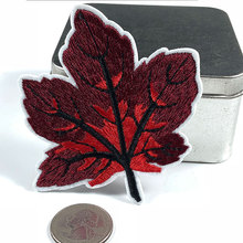 PGY Maple Leaf leaves Embroidery Patch for Clothing Sewing on Beading Applique Clothes Shoes Bags Decoration Patch DIY Apparel 2024 - buy cheap