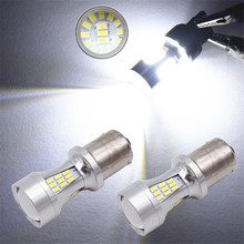 1 pair 1156 LED BA15S P21W S25 51led 3014 Chips 6000K White Car Brake Lights Back Light Bulb 2024 - buy cheap