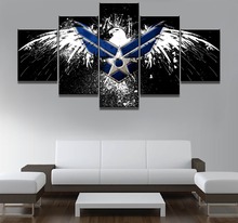 5 Piece HD Print Painting Air Force Eagle Flag Modern Decorative Paintings on Canvas Wall Art for Home Decorations Wall Decor 2024 - buy cheap