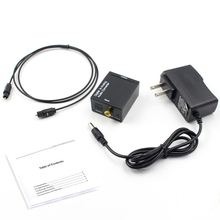 Цифровой оптический Toslink или SPDIF коаксиальный аналоговый L/R RCA аудио конвертер адаптер 2024 - купить недорого