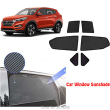 6pcs High-end custom For Hyundai IX35 2010-2015 card type magnetic car curtain sun shade car window shade car styling 2024 - buy cheap