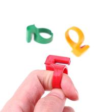 3pcs Plastic Sewing Thimble Ring with Blade Finger Thimble Thread Cutter Crafts Sewing Accessories Tangent Tool Radom Color 2024 - buy cheap
