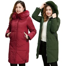 S-10XL Super Large Size Down Jacket Women Winter Coat Fur Collar Hooded Tops Plus Siz Thick Warm White Duck Down Coats Female 2024 - buy cheap