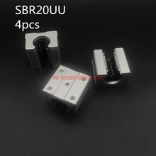 2021 Rushed AXK Linear Rail Cnc Router Parts 4pcs/lot Free Shipping Sbr20uu 20mm Linear Ball Bearing Block Cnc Router Sbr20 2024 - buy cheap