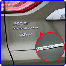Um pequeno adesivo de titânio adesivo de emblema decalque cromado emblema do porta-malas do carro fit para ford mondeo kuga 2024 - compre barato