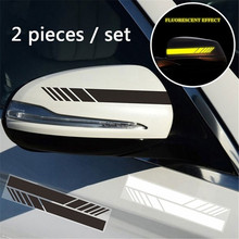 Car Sticker Rearview Mirror Stickers Car Styling Adhesive Vehicle Window Glass Reflective Sticker Door Rear Windshield 2024 - buy cheap