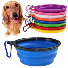 Sale Portable Folding Pet Outfit Feeder Utensils 1PC Travel Dog Bowl Silicone Pet Accessories Small Mudium Dog For Folding 2024 - buy cheap