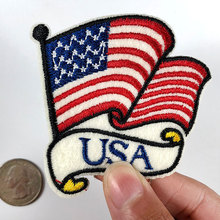 PGY США Национальный флаг США Вышивка Патчи для одежды утюгом аппликации Diy пальто Сумки шляпы наклейки Parches 2024 - купить недорого
