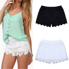 Summer Shorts Women Lace Casual High Waisted Mini Short  Hot Shorts Pantalones Cortos De Mujer 2024 - buy cheap