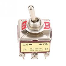 ON-ON 2 Position Toggle Switch 3PDT 9 Pin 12mm 15A/250VAC 10A/380VAC interruptor toggle switch 2024 - buy cheap