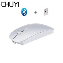 CHUYI Wireless 2.4Ghz Bluetooth 4.0 Mute Mouse Rechargeable Ergonomic Optical BT Mause Silent Mice For PC Laptop Computer 2024 - buy cheap