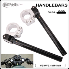Motorcycle CNC Cafe Racer Handlebar Racing Adjustable 36 37 38 39 41 45 46 48 50 51 52 53 54 MM Clip On Fork Handle Bar 2024 - buy cheap