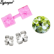 Rohydrangea Flower Petal Veiners Silicone Molds Fondant Gumpaste Clay Water Paper Cake Decorating Tools,Sugarcraft Cutters CS219 2024 - buy cheap