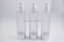 100ML Empty Plastic Frosted Airless Lotion/Emulsion/Foundation Bottle, Cosmetic Silver Vacuum Spray Nozzle Container/Atomizer 2024 - buy cheap
