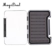 MagiDeal Super Slim Clear Easy Grip Foam Plastic Fly Fishing Box Flies Containe for micro flies and midges Fishing Tackle Boxes 2024 - buy cheap