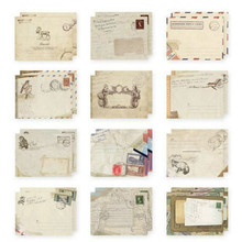 1 conjunto 12 projetos envelope de papel bonito mini envelopes estilo europeu do vintage para cartão scrapbooking presente papelaria 03210 2024 - compre barato