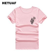 HETUAF-camisetas con estampado de rosa de bolsillo para mujer, Top feminista de moda, camisetas Vintage para mujer 2018 2024 - compra barato