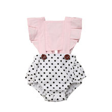 Newborn Baby Girls Clothes Jumpsuit Bodysuit Outfits Set Summer Sleeveless Floral Dot Bodysuits Backless 2024 - buy cheap