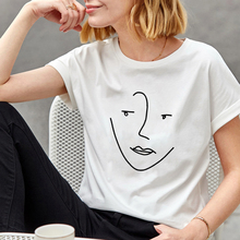 Женская футболка с принтом Srivb Stick, хлопковая Повседневная футболка с коротким рукавом и o-образным вырезом, лето 2019 2024 - купить недорого