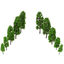 20Pcs/Set Green Pagodo Tree Model Miniatures Trees Model for Train Layout Garden Scenery  Landscape Wargame Architectural Model 2024 - buy cheap