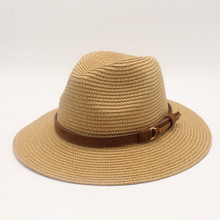 Summer sun Hat for Women Straw Sun Hats Wide Brim Sun Visor Cap Solid Straw Jazz Hat Beach CAP Sombrero Panama Gorras 2024 - buy cheap