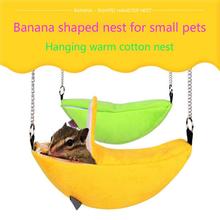 Gaiola de Hamster Pendurado House Hammock Dormir Ninho Cama Pet Rato Hamster Brinquedos Gaiola Balanço Banana Projeto do animal de Estimação Animais de Pequeno Porte 2024 - compre barato