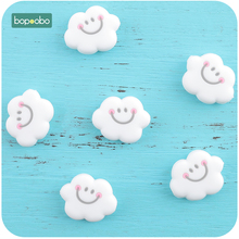 Bopoobo-Cuentas de silicona sin BPA para bebé, 20 unidades, 0-12 meses, pequeñas varillas, perlas de silicona, nube, sonajero, juguetes, mordedor de silicona para bebé 2024 - compra barato
