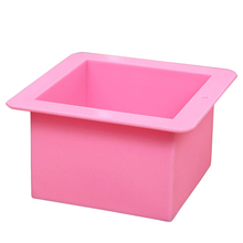 Полезная розовая квадратная силиконовая форма для мыла силиконовый инструмент для выпечки торта овальной формы для пудинга и кубиков льда хлебная Кондитерская форма 2024 - купить недорого