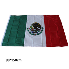 90*150cm Feet Polyester Mexico Flag Mexican Country Indoor Outdoor Banner Pennant Home decoration polyester banner Mexico flag 2024 - buy cheap