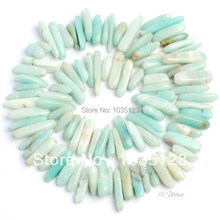 High Quality 15-20mm Pretty Natural Mixed Amazonite Stick Shape Gems Loose Beads Strand 38cm DIY Jewelry Making w51 2024 - buy cheap