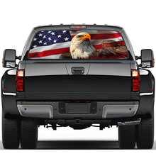 Car Sticker AMERICAN Flag Rear Window Graphic Decal  Sticker Car Accessories for Truck SUV PICK-UP TRUCK 2024 - buy cheap