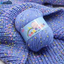 Chapéu lã de algodão para artesanato diy, lã macia quente para crochê, material de tricô manual, costura, artesanato, 50 g/peça 2024 - compre barato